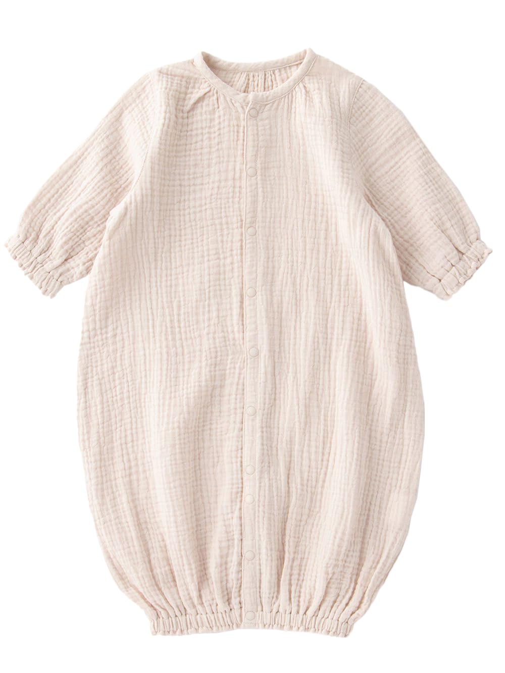 

ANGELIEBE Детский пышный двойной длинный размер Лед для мальчиков и девочек Ромпер, Марля, Двусторонний, Универсальный, Рукав, 50-70, Бежевый,