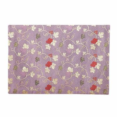 Capa de Mesa Sutra Padrão Uva Naamukuma-chan Kobo, Tapete Brocado Dourado, Retardante de Chamas, Tamanho 2-Shaku, 35cm x 51cm (Tamanho 20, 005, Fuji)
