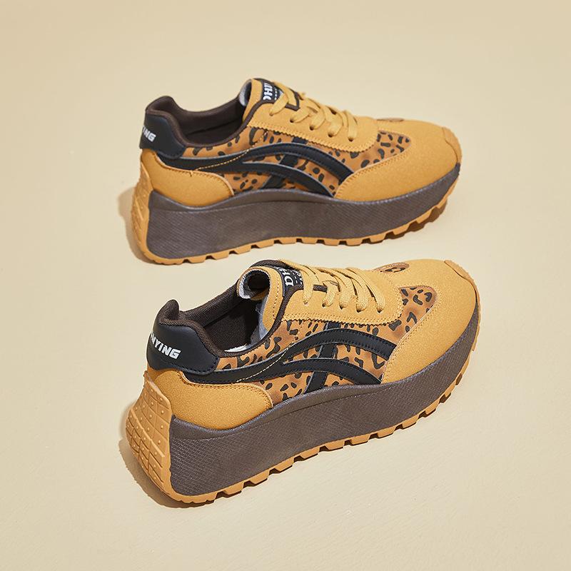 Thick-soled Retro Dad Board Shoes Versatile Niche Sports and Leisure Inner Height-increasing Women's Shoes Small Tide