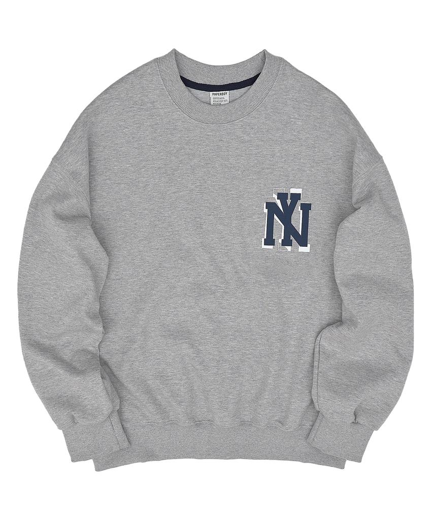 PAPERBOY Ny Simple Logo Sweatshirt - Navy
