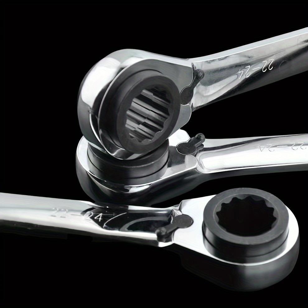 1 Top 4 72-gear Four-use Adjustable Ratchet Wrench, Fast Wrench CR-V Forged Waterproof Rust-proof, Chromium Vanadium Steel, Suitable for Electrical