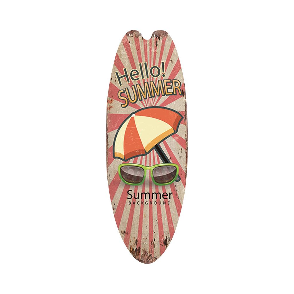 Casual Home Decor Vintage Wooden Sign Surfboard Wooden Sign Beach Style Hanging