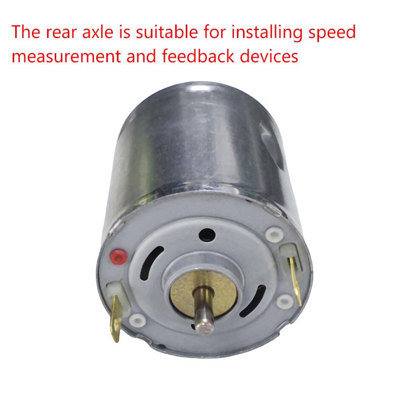 1 Stück Bastelspielzeug Haartrockner Elektrische Ventilatoren Zubehör 360Sh DC12V-24V Motor 13800 U/min Hochgeschwindigkeits-Kohlebürsten-Mikromotor