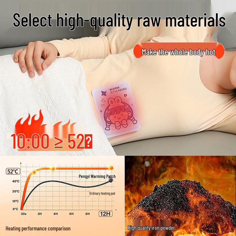 Disposable Cute Hand Warmer: Winter Heat Pack for Belly and Body.