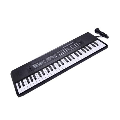 Draagbaar Elektronisch Piano 54-Toetsen Toetsenbord Set Slank Lichtgewicht Ontwerp voor Kinderen met Externe Microfoon Thuis Oefenen