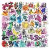 50 Personalized Skeleton Man Graffiti Stickers Gothic Style Decorative Helmet Luggage Skateboard Guitar Stickers