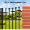 2 PCS 1-3/8 In Wall Mount Gate Hinge, Metal Chain Link Fence Post Hinges, Rustproof Metal Outdoor Gate Hinge, Heavy Duty Chain Link Fence Frame