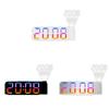 Digital Led Alarm Clock With Rgb Color Projection For Bedroom Decor