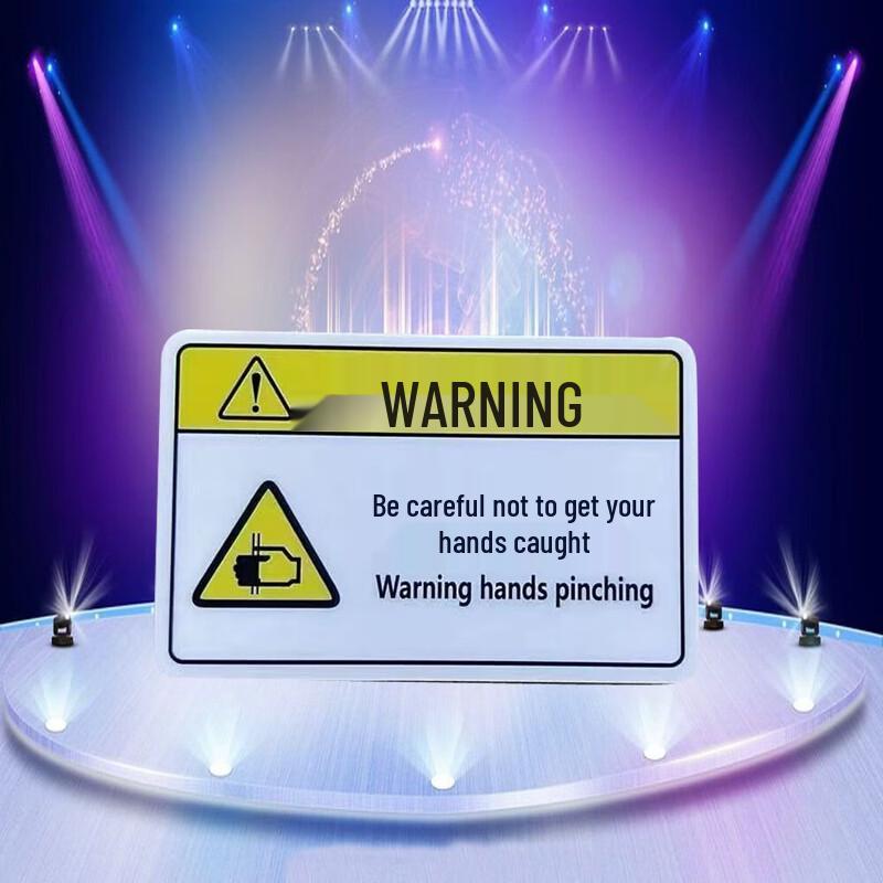 WEZHO PVC Pinch Point Warning Sign