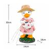Decorative Duck Garden Statue Colorful with Watering Can Flower Beds, Entryways, Outdoor