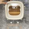 Waterproof Roll Paper Tube Box No Punch Washcloth Storage Box Portable Toilet Paper Box  Home