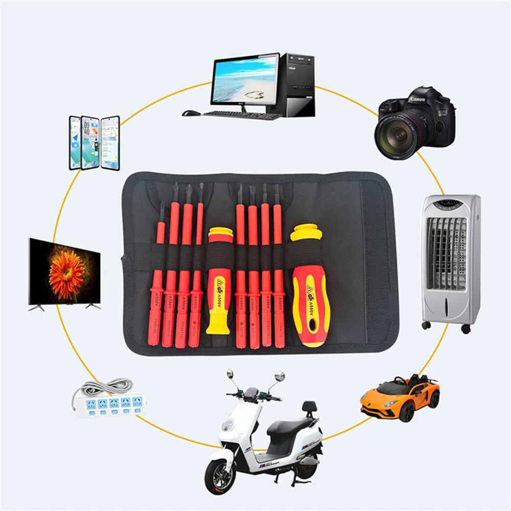 New hexagonal screwdriver Insulated electrician screwdriver high hardness set household magnetic cross word shaped plum blossom