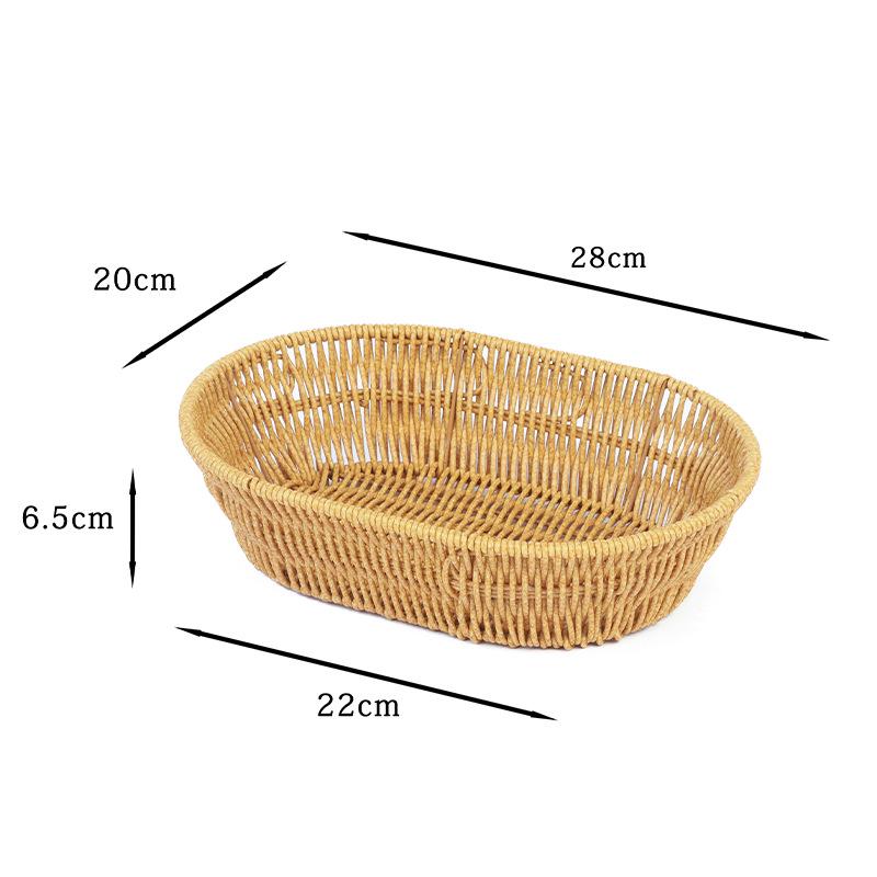 

Роскошная корзина для закусок и фруктов из искусственного ротанга для гостиной