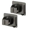 2Pcs Rust-Proof Wall Mounted Broom Stand Space Saving Mop Storage Clamp Mop Clip Rack  Household