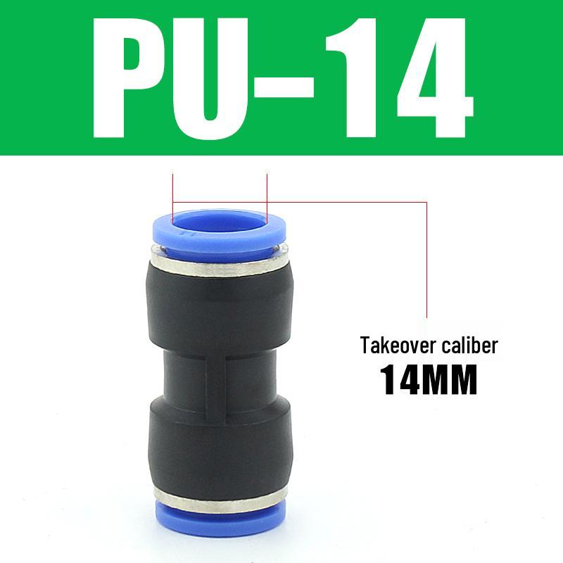Pneumatic Quick-Connect T-Type Tee for Air Hoses, Equal Diameter, 4/6/8/10/12mm