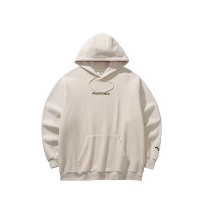 Anta Basketball Series Pullover Sweatshirt 2025 Winter Unisex Sweatshirt Khaki 972541705-1