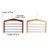 Solid Wood Multifunctional Multi-Tier Trouser Rack Household Wooden Coat Rack Towel Scarf Tie Storage Rack Flocking Non-Marking
