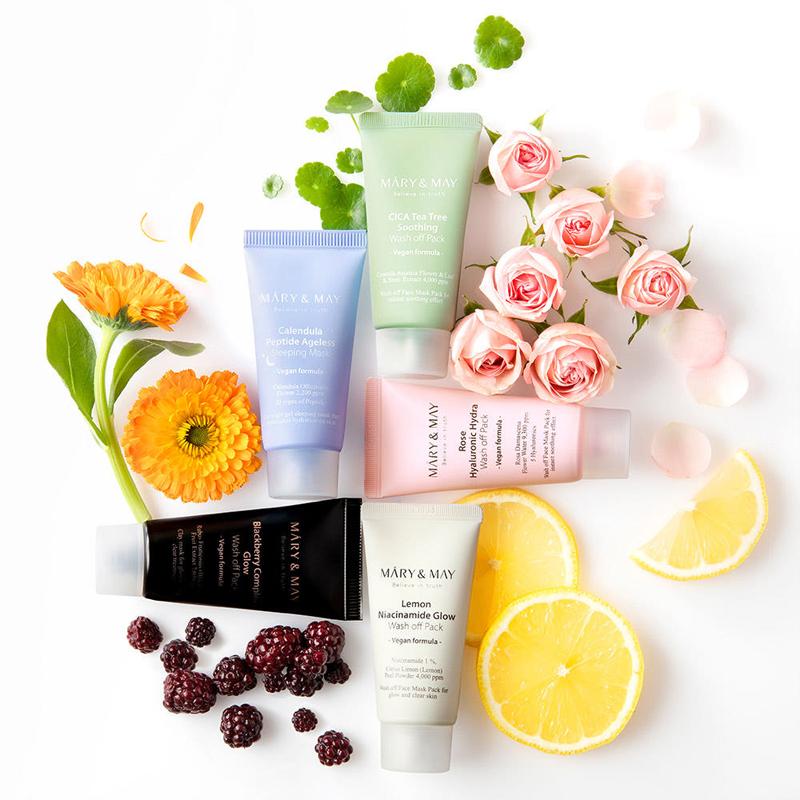 [Mary&May] Vegan Wash Off Mask MIni Gift SET