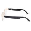 Smart Bluetooth Glasses Built In Microphone and Speaker Voice Control Smart Wireless Sunglasses for Outdoor Gold