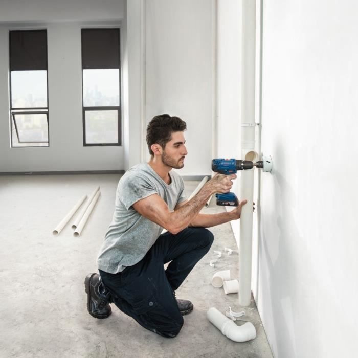 Bosch Professional GSB 18V- 21 Impact Drill + 2 2.0Ah Batteries + GAL 1820 Charger - 06019H1109