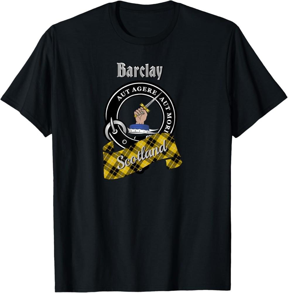 Barclay Scottish Clan Badge & Tartan T-Shirt Unisex T-Shirt XL