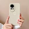 For Huawei Nova 12 Pro Ultra Phone Case Love Heart Liquid Silicone Camera Protection Back Cover For Huawei Nova12 12Pro 12Ultra