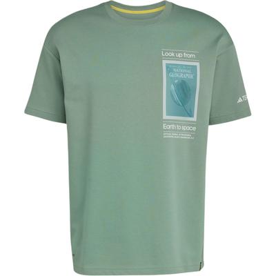 adidas Terrex X Współpraca z National Geographic Ng U Ar F Gfx T Amerykańska Odzież Outdoorowa Szybkoschnący Retro Sportowy T-shirt z Krótkim Rękawem Unisex Top JD5963