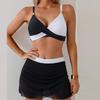 2026 New Women's Two-Piece Swimsuit With Mesh Skirt Sports Bikini High Elasticity Quick Dry Comfortable Nylon Fabric For Swimwear