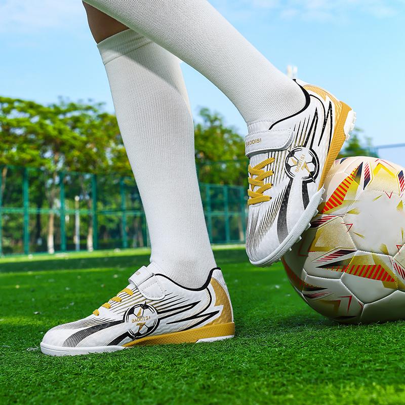 28-39 Boys Football Boots AG/TFSpike Rubber Soft Sole Kid's Professional Artificial Turf Training Football Boots for Girls