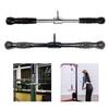 LAT Bar Non Slip Straight for Cable Pulley System Machine Squat Rack Gym Silver and Black