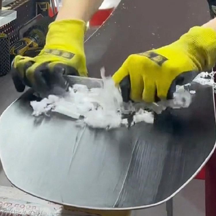 Portables Ski Board Waxes Maintenance Tool Shatters Resistant Acrylic Double Size For Enhances Durability