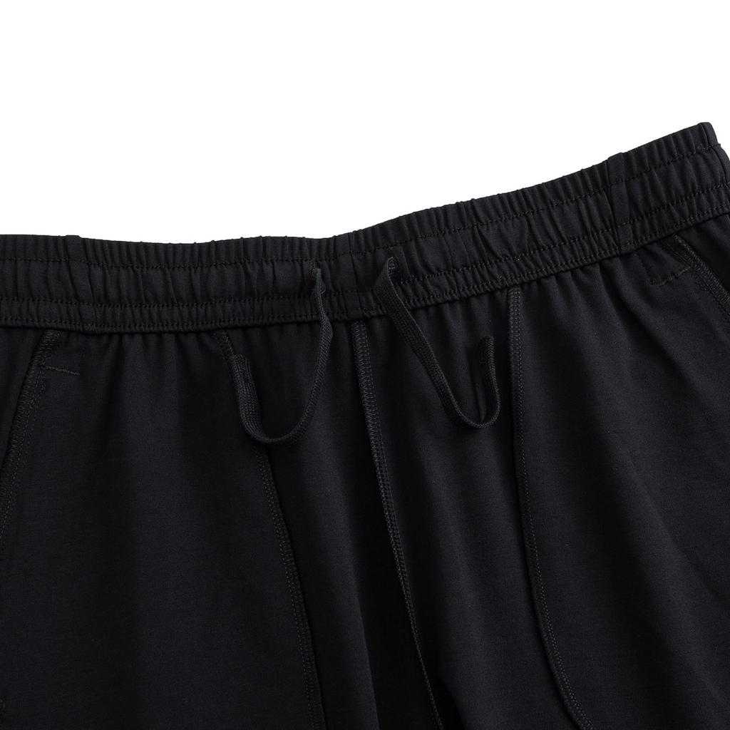 Anta Comfortable Knitted Cropped Casual Shorts Women shorts Black 162527326-1
