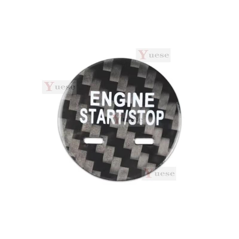 For Chevrolet Malibu XL Car Engine Start Stop Button Cover Real Carbon Fiber Sticker 2016 2017 2018