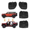 4pcs Front Rear Door Storage Bags Organizer Oxford Cloth Portable Protector Bag with Handle Fit for Ford Bronco 4-Door 2026-2026