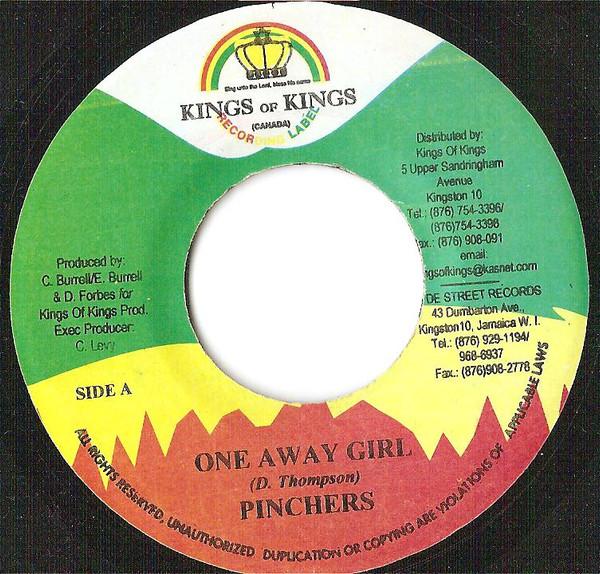 

7inch Record PINCHERS / EMPRESS TASHI - One Away Girl / Heat Of The Moment NONE Kings Of Kings Jamaica Reggae, Ska & Dub Used