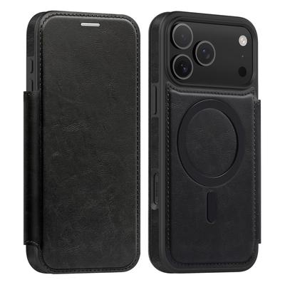 Anwendbar auf iPhone17 ProMax Business Handyhülle Lingshield Magnetische Lederhülle Apple 17 Kartenschutzhülle