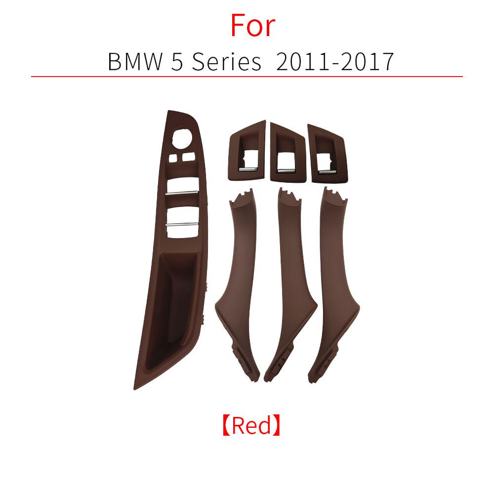 For BMW F10 F11 Car Inner Handle Interior Door Panel Driver's Window Switch Frame Storage Box Sets for BMW 5 Series 520 528 535