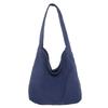 Washed Canvas Bag Lazy Wind Drooping Tote Bag Women's Literary Class Bag Mailman Bag Casual Shoulder Bag Men's