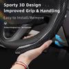Suitable for Cadillac Carbon Fiber Texture Steering Wheel Cover Snap-On Wave-Shaped Sports Design Prote