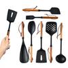 Silikon Köksredskap för Nonstick Kokkärl Värmebeständig Spatel Sked Hålslev Skrapa Köksredskap för Rörning Ösning Servering