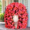 2Pcs Hanging Artificial Bougainvillea Speetabilis UV Resistant Realistic Fake Flower Wedding Party Indoor Outdoor Garden Yard Wall Hanging Faux Bloom