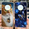 For Honor X9b 5G Case ALI-NX1 Cute Cat Butterfly Painted Cover Soft Silicone Phone Cases For Honor X9b X 9b HonorX9b Soft Fundas