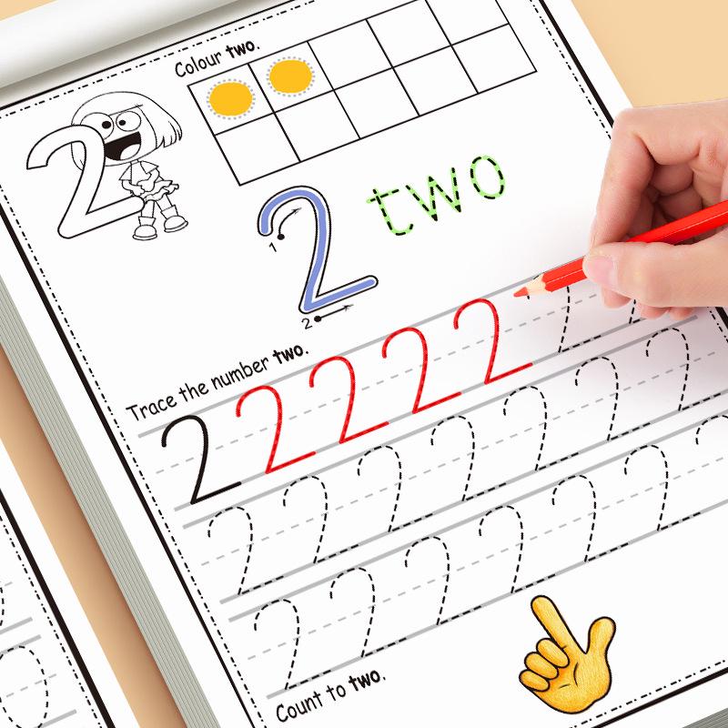 Digital matematikskriv- och koncentrationsbok för småbarn 0-3 år: Gränsöverskridande tidig utbildning
