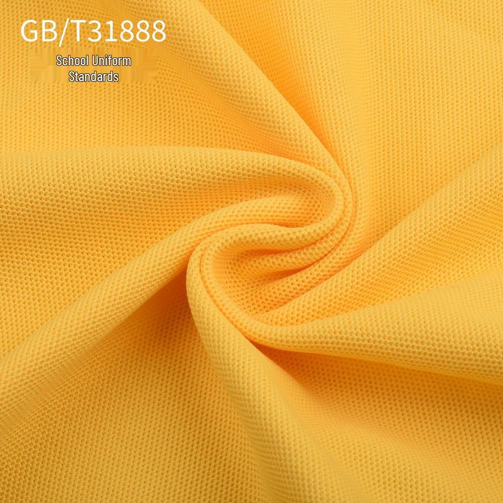 High-Quality Stretch Pique Polo T-Shirt Fabric - Quick-Dry Mesh for School Uniforms