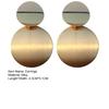 1 Pair Geometric Studs Earrings Shiny Metal Small Large Round Sheet Dainty Minimalist Hypoallergenic Women Girls Earrings Fashion Jewelry Gift