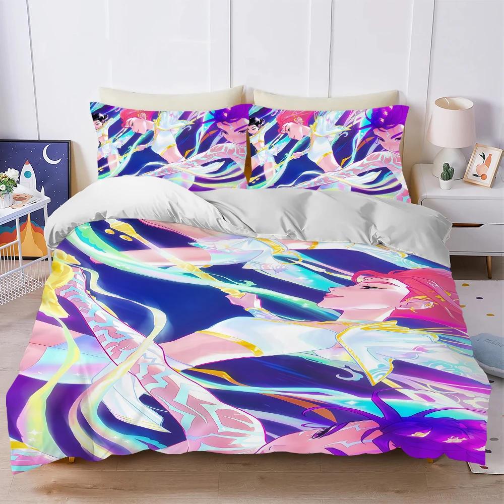 

Movie D-Demon H-Hunters Duvet Cover Set Soft Wash Cotton Bed Comfortable Student Dormitory Home Girl s Gift Baby Bedding EU Single(135*200cm)3pcs