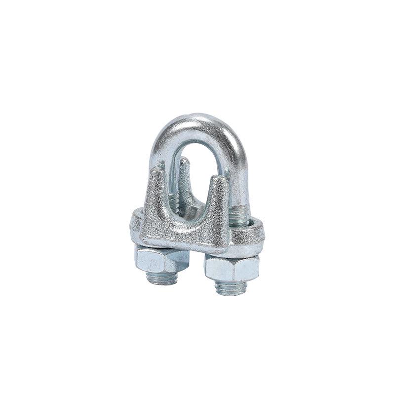 Heavy-Duty Galvanized U-Type Wire Rope Clip - Cat s Paw Safety Buckle M6