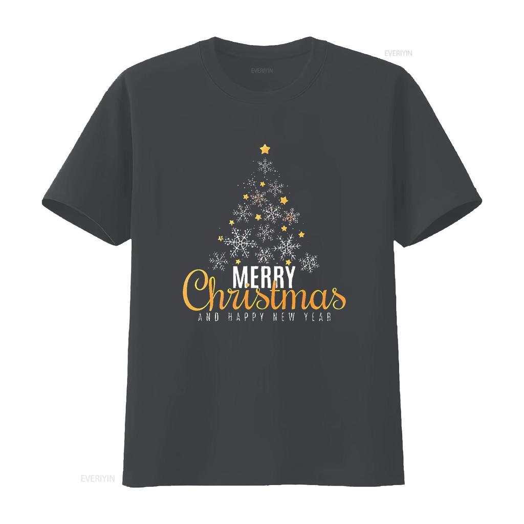 Merry Christmas And Happy New Year Cool Vintage Men s T Shirt with s Perfect King Black Middle vintage Washed