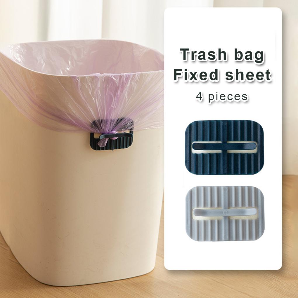 4 Pieces Trash Garbage Bag Holder Clip Rubbish Bags Fixing Clips Home Living Room Office Bedroom Kitchen Bathroom