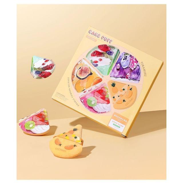 Worthbuy - Set of 5: Dessert Print Triangle Powder Puff (Various Designs)